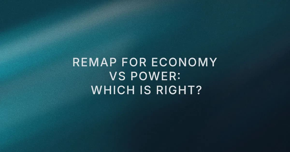 Remapping for economy vs power - CL Automotive, Northumberland