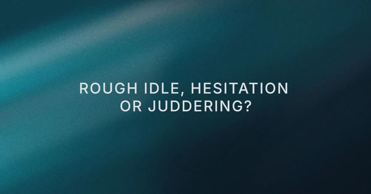 Rough idle, hesitation and juddering checks - CL Automotive, Northumberland
