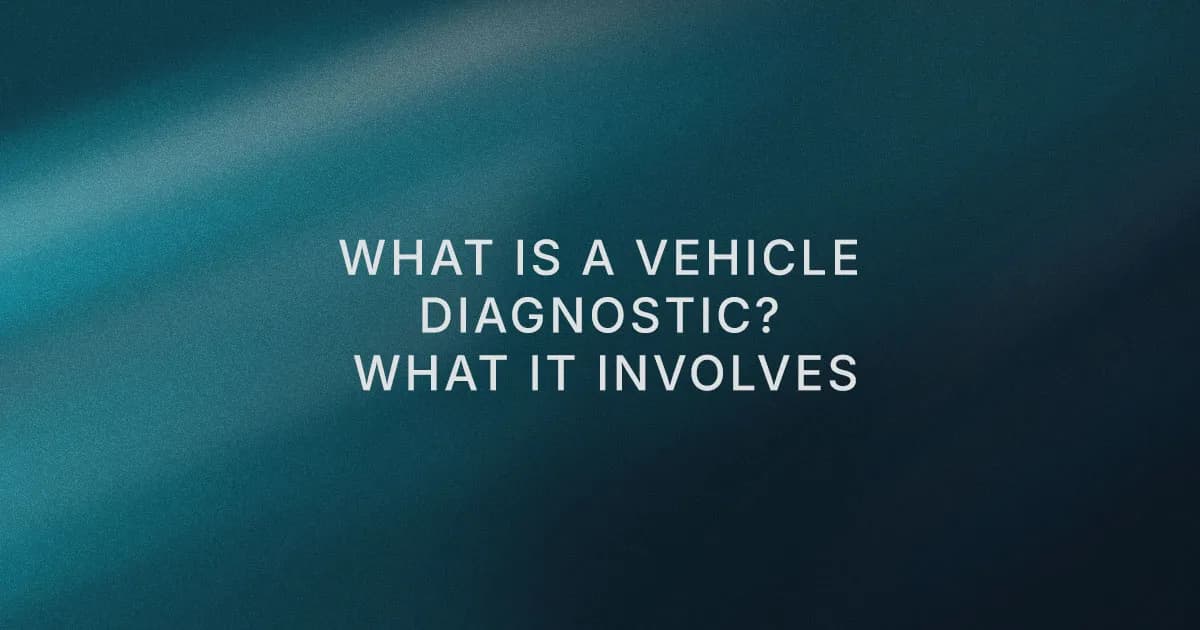 What a vehicle diagnostic involves - CL Automotive, Northumberland